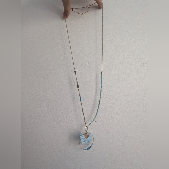 Boho Tassel Fringe Necklace and Earring Set - Picture 3 of 6